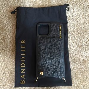 Bandolier iPhone 12pro leather case